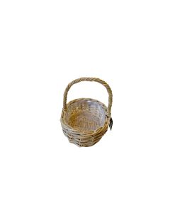 Aafod Bykurv Oval Rattan 30x25x10 cm - Grå