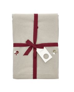 Södahl Christmas Hearts Embroidery Juledug Rose - 140x220cm