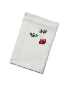 Langkilde & Søn Juleserviet med rød gave