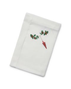 Langkilde & Søn Juleserviet med rødt kræmmerhus