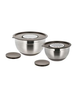 Blomsterbergs Røreskåle 8 dele 3+5 Liter - Latte