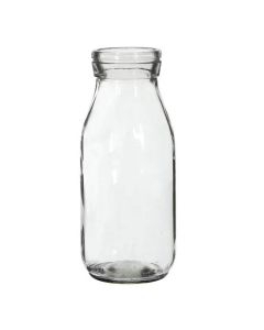 Vase Flaske Glas 14cm - Klar