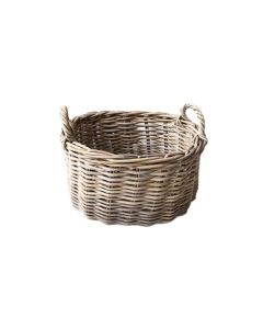 AAfod Tøjkurv Oval Grå Rattan - 47x33cm H30cm