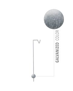 A2Living Udendørs spyd til hængelanterne 50cm - Zink