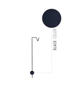 A2Living Udendørs spyd til hængelanterne 50cm - Sort