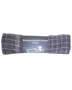 Viskestykke 50x70 3stk - Mørkegrå