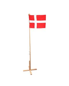 Gulvflag 170cm Bøg - Dannebrog