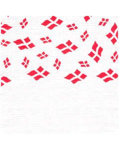 Papirdug 1,2x8 m - hvid med flag