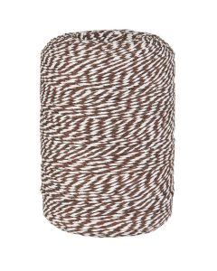 Dokumentgarn brun/hvid 400m