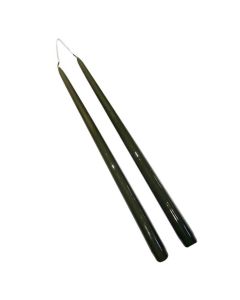 Stagelys Lak Mørk Oliven 42cm - 2stk