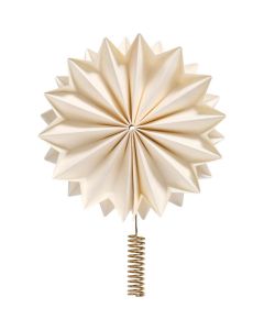 Topstjerne Stella Hvid m/messingfarvet holder Ø:26cm