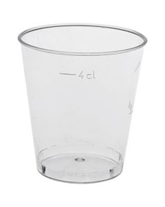 Plastglas 4cl 25stk - hård