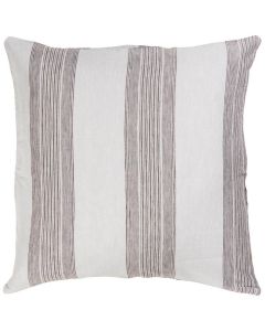 Pudebetræk 50x50cm lyseblå m/grå striber