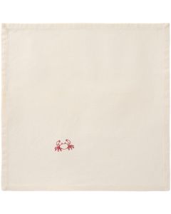 Ib Laursen Stofserviet Flora m/marguerit butter cream