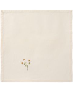 Ib Laursen Stofserviet Flora m/marguerit butter cream