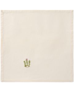 Ib Laursen Stofserviet Flora m/marguerit butter cream