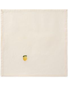 Ib Laursen Stofserviet Flora m/marguerit butter cream