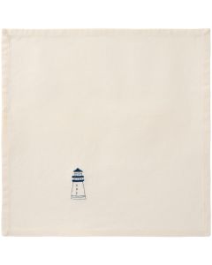 Ib Laursen Stofserviet Flora m/marguerit butter cream