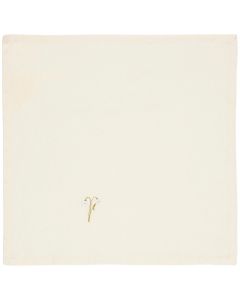 Stofserviet Flora m/vintergæk butter cream