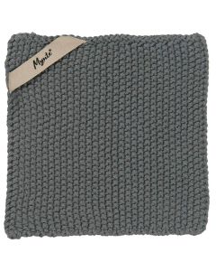 Grydelap Mynte Strikket - Mosgrøn