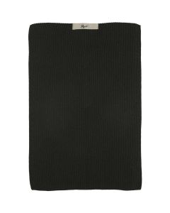 Håndklæde Mynte Strikket 40x60cm - Sort