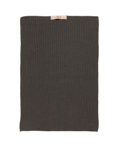 Håndklæde Mynte Strikket - Thunder Grey