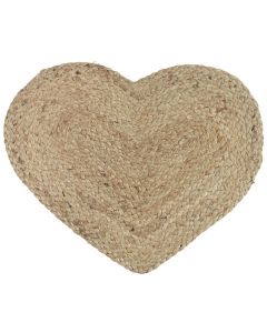 Dækkeserviet hjerte jute