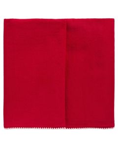 Ib Laursen Stofdug 150x250cm m/danske flag - Hvid