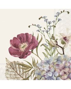 IHR Frokostserviet 3-lags 20stk - Belles Fleurs Cream