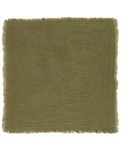 Ib Laursen Stofserviet Dobbeltvævet 40x40cm - Olivengrøn