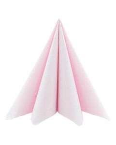 Mank Stofligende Serviet 40x40cm 50stk - Lys Rosa