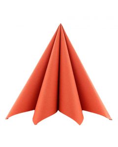 Mank Stofligende Serviet 40x40cm 50stk - Terracotta
