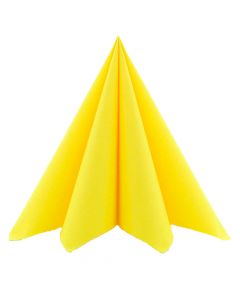 Mank Stofligende Serviet 40x40cm 50stk - Gul