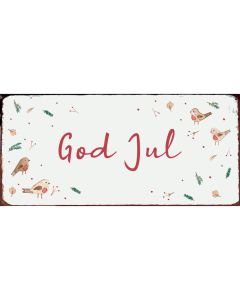 Metalskilt - God Jul