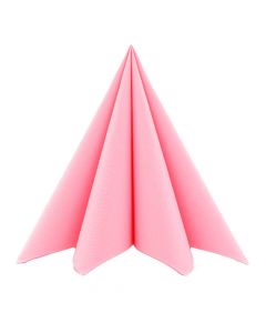 Mank Stofligende Serviet 40x40cm 50stk - Rosa/Lyserød