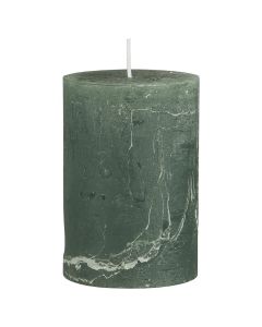 Rustik bloklys mosgrøn 6,8x10cm