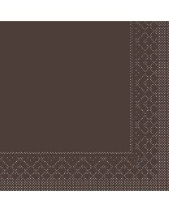 Sovie 40x40 3-lags 20stk serviet - Brun