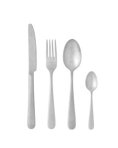 Karma Bestik 4 Dele Sølv - Rustfri Stål