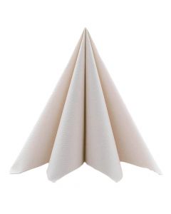 Sovie stofligende serviet 40x40cm - 12stk Sand