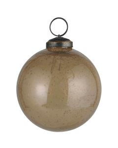 Julekugle pebbled glas fog - Ø8cm