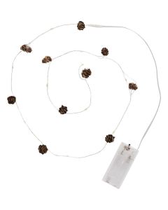 Lyskæde med 10 LED-lys og kogler - Indendørs