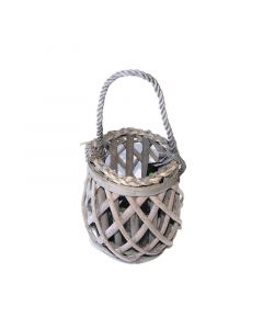 Lanterne grå Ø21cm H20cm