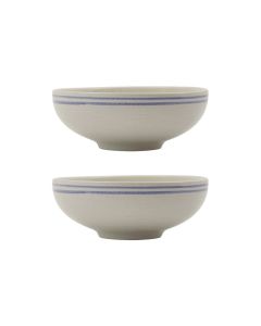 Nicolas Vahé Bistro Skål 2stk - Hvid / Blå