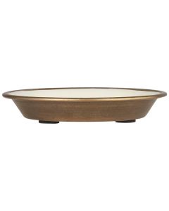 Bakke rund butter cream indvendig skrå kant - 12cm