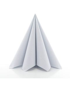 Mank Stofligende Frokostserviet 50stk - Pearl Grey