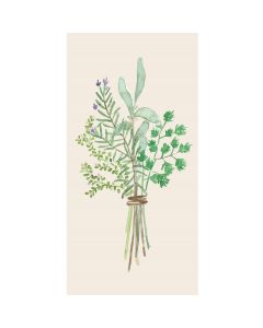 Serviet røde striber tekstil-look 16 stk pr. pakke