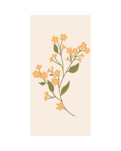 Ib Laursen Middagsserviet 3-lags 16stk - Gul Blomst