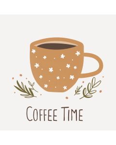 Ib Laursen Frokostserviet 3-lags 20stk - Coffee Time