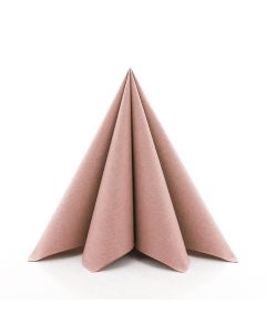 Sovie stofligende serviet 40x40cm - 12stk Rose Gold