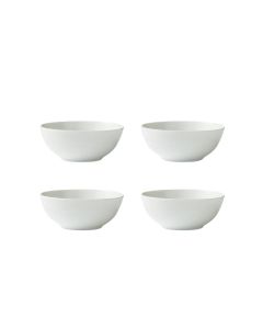 Aida Relief Skål 14cm 4stk - Hvid